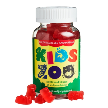 Kids Zoo Multivitamin Jordbær