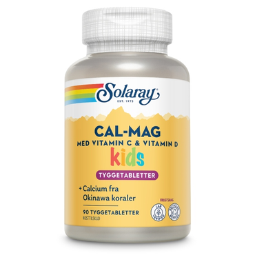 Solaray Cal-Mag Kids Med Vitamin C + D