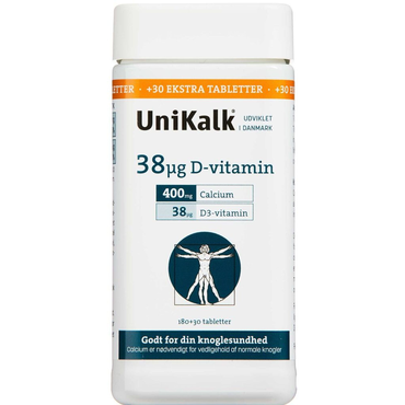 UniKalk 38 µg +30 stk. ekstra