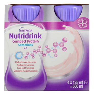 Nutridrink Compact Protein Sensations Cool Rød Frugt